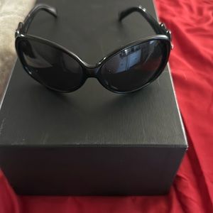 Fendi black buckle sunglasses vintage circa 2004